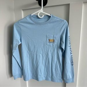 Blue Vinyard Vines Back to School Shirt